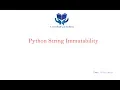 25-Python String Immutability Concept Explained Clearly