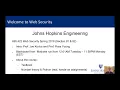 JHU Spring 2018 Web Security Welcome