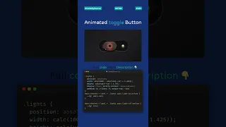 Animated Toggle Button HTML CSS Only