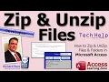 How to Zip and Unzip Files and Folders Using Microsoft Access VBA