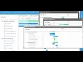Gantt chart with inception tooltips