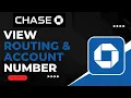 How To View Routing and Account Number on Chase Bank