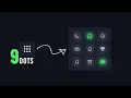 9 Dots Menu Icon Hover Effect Animation - Using HTML CSS and JS