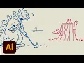 Draw Along with Kyle T Webster - Squirrel Hiding Behind Tree Stump Adobe Creative Cloud