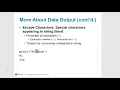 Python 2 8 part 1 More About Data Output