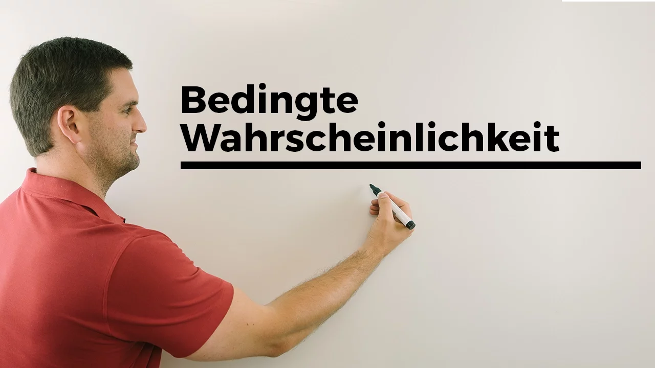 Bedingte Wahrscheinlichkeit, umgekehrtes Baumdiagramm, Satz von Bayes, Mathe by Daniel Jung