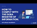 How to Comply with the DORA Register of Information A Step by Step Guide