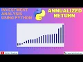 Lesson 2 Calculate Annualized Stock Returns Using Python