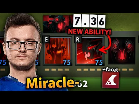 Download MP3 MIRACLE tests the New Shadow Fiend midlane 7.36 NEW ABILITY vs Arteezy dota 2