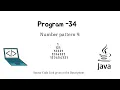 Program to Print Number pattern 9 Java Programing Questions