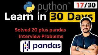 Python for Data Engineers Data Analysts Pandas Interview Questions Solved Most