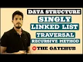 Printing elements of Single linked list using Recursion Data Structure