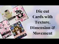 Die Cut Cards with Texture Dimension Movement using the Sending Hugs collection from Spellbinders