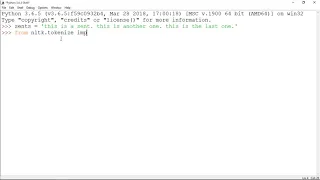 Python Natural Language Processing with NLTK - How to Tokenize Sentences with sent tokenize