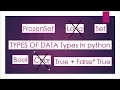 Lectures 6 -Types of data types in python LearningStrome Acdemy