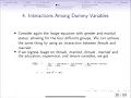 7 4a Interactions involving dummy variables