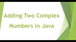 Add Two Complex Numbers in Java
