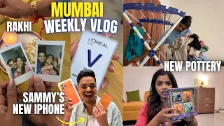 WHAT happened LAST MONTH in LIVING ALONE series | rakhi, pottery, cleaning, SAMMY got new iPhone 📲