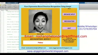 Emotion Recognition From Face Expression Using Image Processing Matlab Project With Source Code