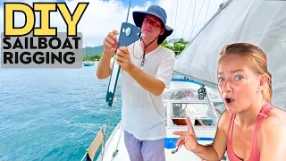⛵️DIY Sailboat Rigging – Doing Boat Work in Tropical Places | Hallberg Rassy 352