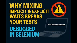 Why Mixing Implicit Explicit Waits Breaks Your Tests Debugged in Selenium