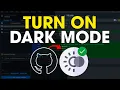 How To Turn On Dark Mode in GitHub Easy Tutorial