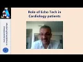Role of Echo tech in cardiology patient
