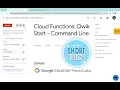 Cloud Run Functions Qwik Start - Command Line With Explanation