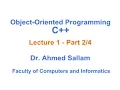 Object-oriented Programming with C - Lecture 1 Part