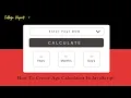 How To Create Age Calculator In JavaScript Javascript Projects College Project 2 - CodeWithRihan