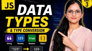 JavaScript Data Types Type Conversion Explained JS Tutorial Day 3 Zero to Hero 2026