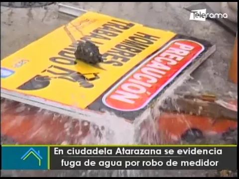 En ciudadela Atarazana se evidencia fuga de agua por robo de medidor