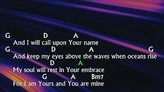 Oceans Where Feet May Fail Hillsong United em D re maior