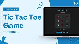 Build Tic Tac Toe Game in HTML CSS JavaScript Get Source Code Beginner Project Tutorial
