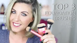 BEST FOUNDATION BRUSHES My Top 3 Picks Morphe M349 Real Techniques RT 200 Makeup Brush Review