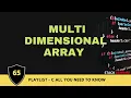 065 - Two and Multidimensional Array in C C Bangla Tutorial