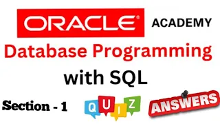 DP Database Programming with SQL Learner Quiz Answer of Section-1 of Oracle Academy