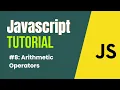 JavaScript Tutorial in Hindi Arithmetic Operators