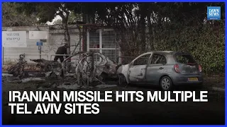 Iranian Missile Strike Leaves Burnt Cars, Road Crater Across Tel Aviv | Dawn News English