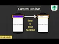 How to add custom toolbar ActionBar - Android Studio Tutorial