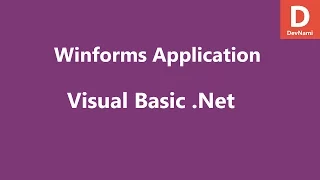 Visual Basic Net Create GUI Project in Visual Studio