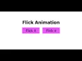 How to create Button Hover Flick Animation using only HTML and CSS