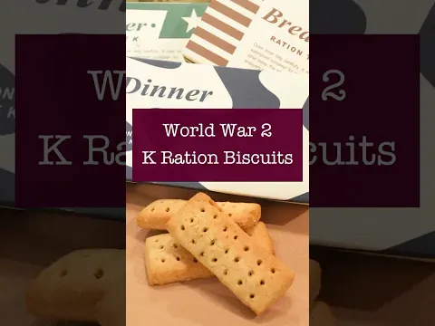 K Ration Defense Biscuits from World War 2
