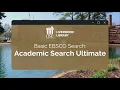 Basic EBSCO Search Academic Search Ultimate