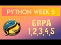 PYTHON WEEK-5 GRPA-1 2 3 4 5 IITMBS