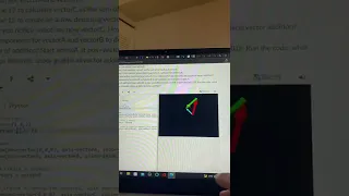 Adding vectors with VPython 1