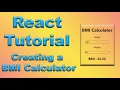 How to create a BMI Calculator with React and The Benefits Compared to vanila JavaScript