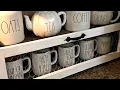Farmhouse DIY Chicken Wire Shelf Hobby Lobby Dupe Rae Dunn Display