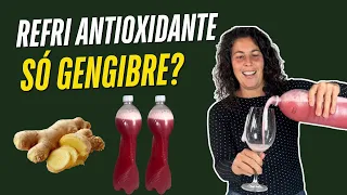 Refrigerante com gás natural feito só com gengibre | Ginger Beer caseira