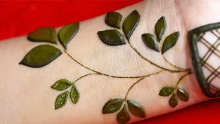 Simple Stylish Henna Design for Hand